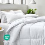 Bare Home Duvet Insert Comforter - Queen Size - Goose Down Alternative - Ultra-Soft - Premium 1800 Series - All Season Warmth - Bedding Comforter (Queen, White)
