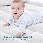 CYMULA Queen Mattress Topper for Back Pain - Extra Thick Cooling Mattress Pad Cover for Queen Size Bed - Soft Mattress Protector Pillow Top with 8-21 Inch Deep Pocket 3D Snow Down Alternative Fill