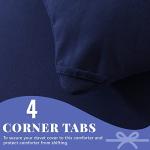 Cosybay Down Alternative Comforter (Navy Blue, Queen) - All Season Soft Quilted Queen Size Bed Comforter - Duvet Insert with Corner Tabs - Winter Summer Warm Fluffy, 88x92inches