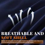 Cosybay Down Alternative Comforter (Navy Blue, Queen) - All Season Soft Quilted Queen Size Bed Comforter - Duvet Insert with Corner Tabs - Winter Summer Warm Fluffy, 88x92inches