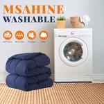 Cosybay Down Alternative Comforter (Navy Blue, Queen) - All Season Soft Quilted Queen Size Bed Comforter - Duvet Insert with Corner Tabs - Winter Summer Warm Fluffy, 88x92inches