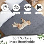 Waterproof King Size Mattress Protector Breathable Bed Cover 3D Air Fabric Mattress Pad Smooth Soft Noiseless Mattress Cover Fitted Style with Stretchable Pockets Machine Washable (Gray)