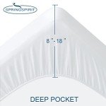 Queen Mattress Protector Waterproof Cover Absorbent Fitted Sheet up - 18'' Deep Pocket Mattress Cover Queen Size Bed Sheets, Terry Machine Wash Protection Mattress Protector Queen