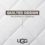 UGG Full/Queen Comforter Duvet Insert Cooling Lightweight Down Alternative Hypoallergenic Washable Quilted Fluffy Comforter Blanket with Corner Tabs for Duvet Cover, Full/Queen, White (Danielle)
