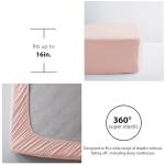 Anluoer Twin Comforter Set 5 Piece, Pink Bed in a Bag with Sheets, All Season Ruffle Shabby Chic Bedding Sets with 1 Comforter, 1 Pillow Sham, 1 Pillowcase, 1 Fitted Sheet