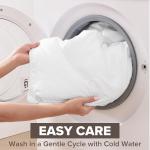 UGG Full/Queen Comforter Duvet Insert Cooling Lightweight Down Alternative Hypoallergenic Washable Quilted Fluffy Comforter Blanket with Corner Tabs for Duvet Cover, Full/Queen, White (Danielle)