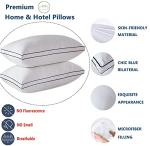 Gehannah Bed Pillows for Sleeping, Luxury Plush Soft Pillow with Home and Hotel, Breathable Microfiber Cover Skin-Friendly Pillows for Side Back Sleepers