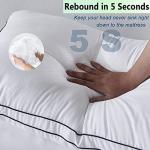 Gehannah Bed Pillows for Sleeping, Luxury Plush Soft Pillow with Home and Hotel, Breathable Microfiber Cover Skin-Friendly Pillows for Side Back Sleepers