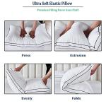 Gehannah Bed Pillows for Sleeping, Luxury Plush Soft Pillow with Home and Hotel, Breathable Microfiber Cover Skin-Friendly Pillows for Side Back Sleepers