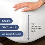 Full Size 4 Piece Sheet Set - Comfy Breathable & Cooling Bed Sheets Set - Hotel Luxury Bedding for Women, Men, Kids, Teens, Boys & Girls - Deep Pockets, Ultra-Soft and Wrinkle Free - Oeko-Tex - White