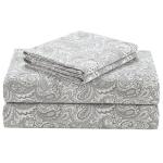 Comfort Spaces 100% Cotton Sheets Queen, Breathable, Naturally Cool Cotton Sheets, Soft Cotton Bed Sheets with 14" Elastic Pocket Fits up to 16" Mattress, All Seasons Sheet Set, Paisley Multi 4 Piece