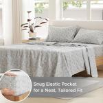 Comfort Spaces 100% Cotton Sheets Queen, Breathable, Naturally Cool Cotton Sheets, Soft Cotton Bed Sheets with 14" Elastic Pocket Fits up to 16" Mattress, All Seasons Sheet Set, Paisley Multi 4 Piece