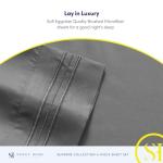 Queen Size Bed Sheets - Breathable Luxury Sheets with Full Elastic & Secure Corner Straps Built In - 1800 Supreme Collection Extra Soft Deep Pocket Bedding Set, Sheet Set, Queen, Gray