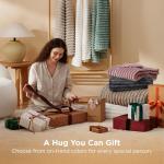 Bedsure GentleSoft Twin Blanket for Bed - Cozy Soft Blankets for Women, Cute Small Fleece Throws for Girls, Graduation Decorations Gift for Her Him School Dorm, Off White, 60x80 Inches