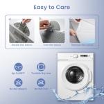 Sasttie Wedge Pillow Set for After Surgery, 3PCS Adjustable Bed Wedge Pillow Headboard with Memory Foam Neck Cushion – for Acid Reflux, Sleeping, Neck & Back Support, Dark Grey & White