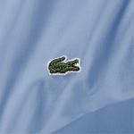 Lacoste 100% Cotton Percale 4-Piece Sheet Set – Cool, Crisp, Matte, and Durable, Oeko-Tex Certified – Solid, Allure Blue, Queen