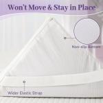 SINWEEK 3 Inch Gel Memory Foam Mattress Topper Queen Size, Ventilated High Density Pad for Back Pain, Bed Topper with Removable Soft Cover, CertiPUR-US Certified