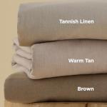 Bedsure Linen Duvet Cover Queen Size - Linen Cotton Blend Bedding Set, Soft & Cozy, 3 Pieces, 1 Duvet Cover 90x90 Inches and 2 Pillowcases, Light Khaki Color Cooling Bedding, Comforter Sold Separately