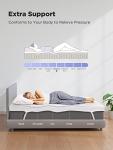 PERLECARE 3 Inch Gel Memory Foam Mattress Topper for Pressure Relief, Premium Soft Cooling Sleep, Non-Slip Design with Removable & Washable Cover, CertiPUR-US Certified - Twin