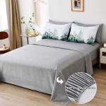 WONGS BEDDING Comforter Set Queen,Aqua 7 Pieces Bed in a Bag Colorful Abstract Art Gradient Comforter Microfiber Bedding Set,1 Comforter, 1 Flat Sheet, 1 Fitted Sheet, 2 Pillow Shams,2 Pillowcases