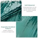 WONGS BEDDING Comforter Set Queen,Aqua 7 Pieces Bed in a Bag Colorful Abstract Art Gradient Comforter Microfiber Bedding Set,1 Comforter, 1 Flat Sheet, 1 Fitted Sheet, 2 Pillow Shams,2 Pillowcases