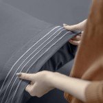 Utopia Bedding Queen Sheet Set, Soft Microfiber 4 Piece Hotel Luxury Bed Sheets for Women, Men, Kids & Teens with Side Storage Deep Pocket Fitted Sheet - Embroidered Pillow Cases - Flat Sheet (Grey)