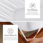 Bedsure Deep Pocket Queen Sheets Set - Fits Mattresses Up to 21 Inches Thick - 4 Piece GentleSoft Bed Sheets, Moisture Wicking, Soft & Cooling Bedsheet & Pillowcases, Easy & Secure Fit, White