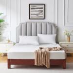 CozyLux Pillows Queen Size Set of 2, Soft and Supportive 3D Down Alternative Bed Pillow for Sleeping 2 Pack White, Luxury Hotel Quality Gusseted Bedding Pillow for Back, Stomach or Side Sleepers 18x28