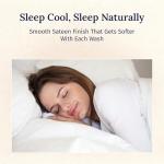 California Design Den Full Size Bed Sheets Set - Luxury 600 Thread Count 100% Cotton Sateen, Cooling Sheets, Deep Pockets with All Around Elastic for a Snug Fit, Hotel Quality Bedding Set - White