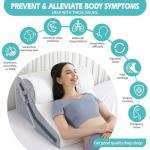 Wedge Pillow for Sleeping, Orthopedic Bed Wedge Pillow Set, 15-in-1 3PCS Adjustable Memory Foam Wedge Pillow Post Surgery, 9 &16 & 20 inches Height 3-in-1 Incline Wedges Pillows