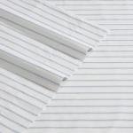 Eddie Bauer - Queen Sheets, Cotton Percale Bedding Set, Crisp & Cool Home Decor (Essential Stripe White, Queen)