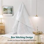 Cozynight Soft Queen Size Comforter Duvet Insert-Lightweight Down Alternative Comforter with Corner Tabs-Fluffy Breathable Machine Washable Diamond Stitching (White, 88"x92")