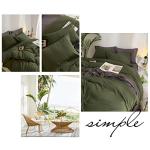 AMWAN Army Green Duvet Cover Full Size Bedding Set Modern Soft 3 Pieces, 1 Forest Green Duvet Cover 80”x90” with 2 Pillowcases