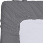 Utopia Bedding Queen Fitted Sheet - Bottom Sheet - Deep Pocket - Soft Microfiber - Shrinkage and Fade Resistant - Easy Care -1 Fitted Sheet Only (Grey)