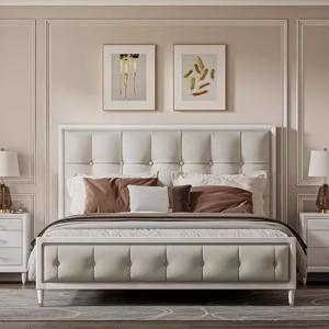 Aesthetic Frame Double Bed Drawers Leather Queen Double Bed Luxury Bedding Camas Matrimonial Luxury Bedroom Set Furniture