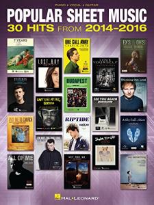 Popular Sheet Music: 30 Hits from 2014-2016 (PIANO, VOIX, GU)
