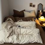 Ins Retro Four Piece Bedding, Duvet Cover, Duvet Cover, Student Dormitory Bed Sheet, Three Piece Set