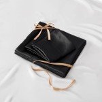 BEDELITE Satin Sheets Queen Size Bed Set, Luxury Soft Black Silky Sheets for Hair and Skin, Similar to Silk Bed Sheets Set 4 Pieces with 1 Deep Pocket Fitted Sheet, 1 Flat Sheet, and 2 Pillowcases