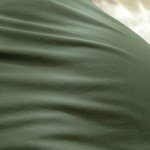 BESTOUCH Duvet Cover Set 100% Washed Cotton Linen Feel Super Soft Comfortable Chic Lightweight 3 PCs Home Bedding Set Olive Green Queen