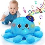 Musical Plush Octopus Baby Toy for Crawling & Walking