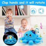 Musical Plush Octopus Baby Toy for Crawling & Walking