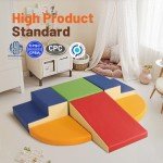 6-Piece Soft Foam Climbing Play Set for Toddlers