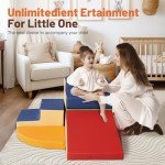 6-Piece Soft Foam Climbing Play Set for Toddlers