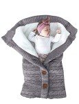 Soft Fleece Swaddle Blankets for Infants - Grey