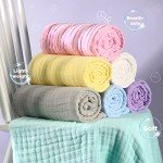 MUKIN Super Soft Cotton Baby Bath Towels - 2 Pack