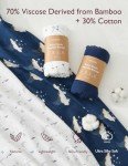 Ultra Soft Muslin Swaddle Blanket - Midnight Star Clouds