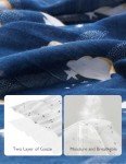 Ultra Soft Muslin Swaddle Blanket - Midnight Star Clouds