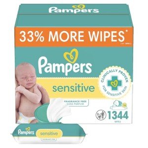 Pampers Sensitive Water-Based Baby Wipes - 1344 Count