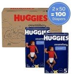 Huggies Overnight Diapers, Size 5 - 100 Count