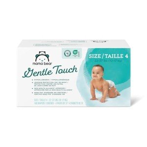 Mama Bear Hypoallergenic Diapers, Size 4, 148 Count